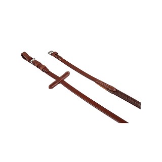 Redini inglesi in cuoio rivestite in gomma Equestro Cod stere00604