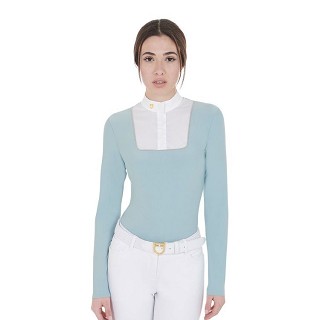 POLO DONNA SLIM FIT DA CONCORSO CON BOTTONI