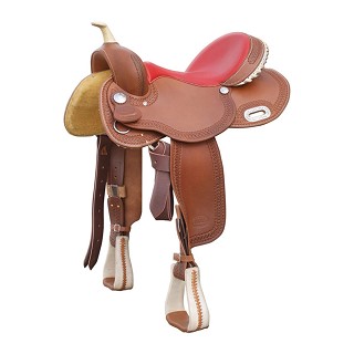 SELLA WESTERN BARREL POOL’S MODELLO COLOR 5020 RED SEAT