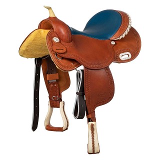 SELLA WESTERN BARREL MODELLO COLOR 5020 SEGGIO BLU